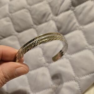 Elegant Silver Bangle Bracelet